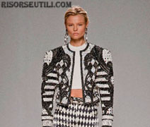 Balmain fashion dresses new collection spring summer 2013 show