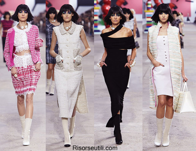 Fashion brand Chanel summer 2014 womens clothing trends designer