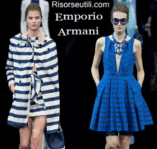 Fashion dresses Emporio Armani spring summer 2015 womenswear
