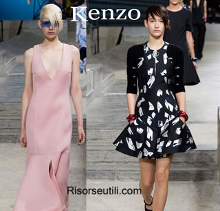 Fashion dresses Kenzo spring summer 2015 womenswear