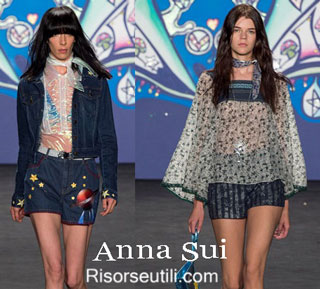 Fashion dresses Anna Sui spring summer 2015 womenswear