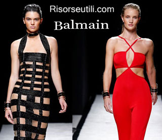 Fashion dresses Balmain spring summer 2015 womenswear