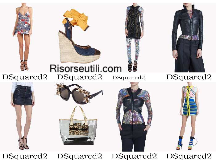 Fashion clothing DSquared2 spring summer 2016 for women