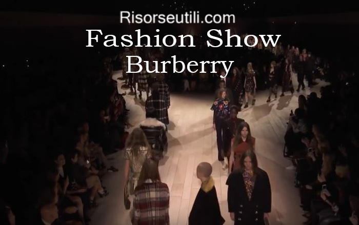 Fashion show Burberry fall winter 2016 2017 womenswear