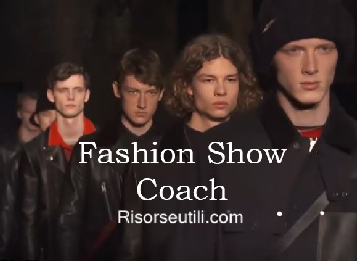 Fashion show Coach fall winter 2016 2017 menswear