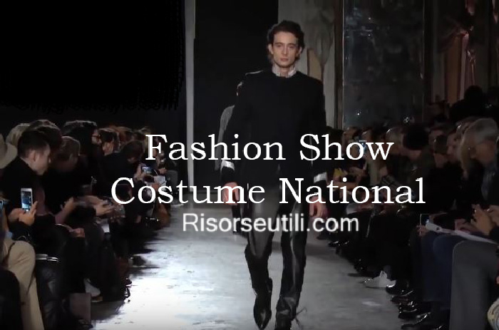 Fashion show Costume National fall winter 2016 2017 menswear