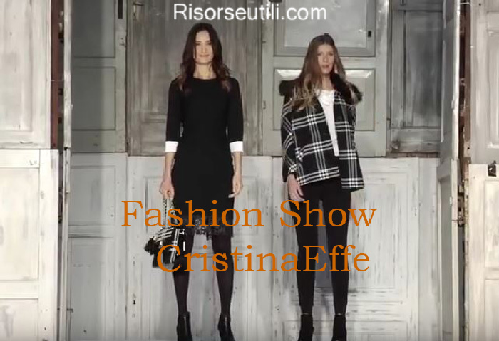 Fashion show CristinaEffe fall winter 2016 2017 womenswear