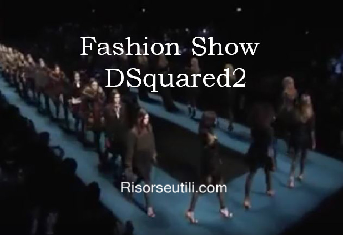 Fashion show DSquared2 fall winter 2016 2017 womenswear