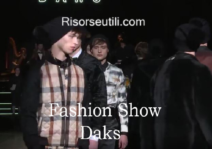 Fashion show Daks fall winter 2016 2017 menswear