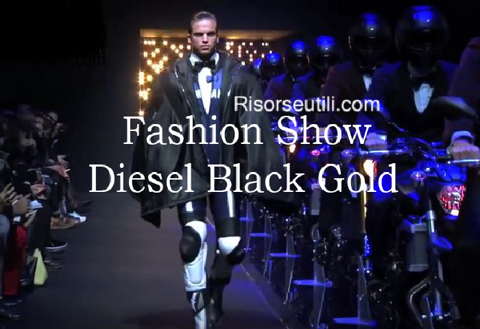 Fashion show Diesel Black Gold fall winter 2016 2017 menswear