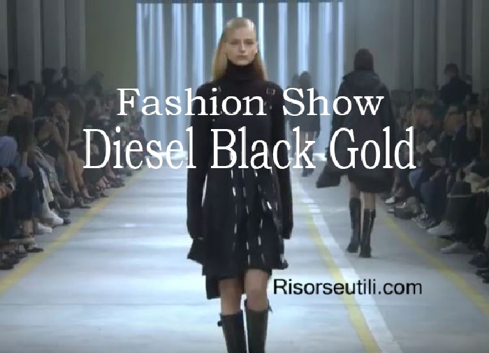 Fashion show Diesel Black Gold fall winter 2016 2017 womenswear