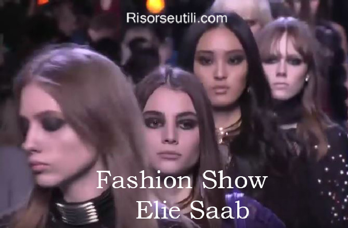 Fashion show Elie Saab fall winter 2016 2017 womenswear