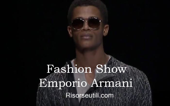 Fashion show Emporio Armani fall winter 2016 2017 menswear