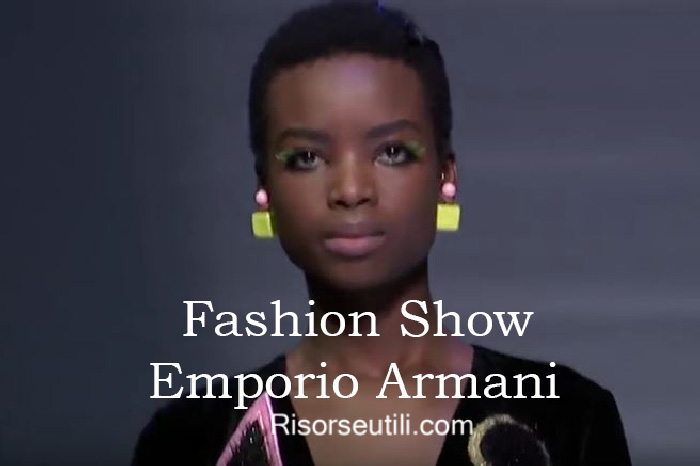 Fashion show Emporio Armani fall winter 2016 2017 womenswear