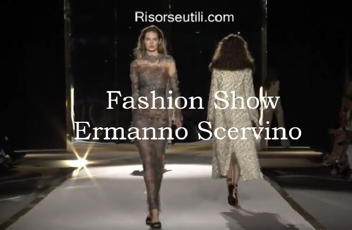 Fashion show Ermanno Scervino fall winter 2016 2017 womenswear