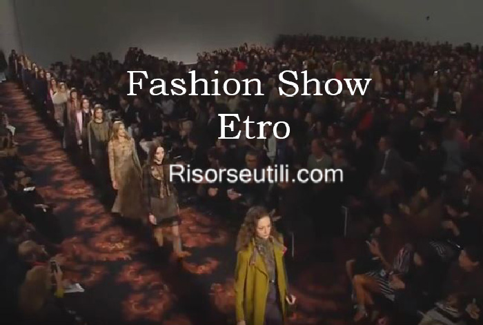 Fashion show Etro fall winter 2016 2017 womenswear