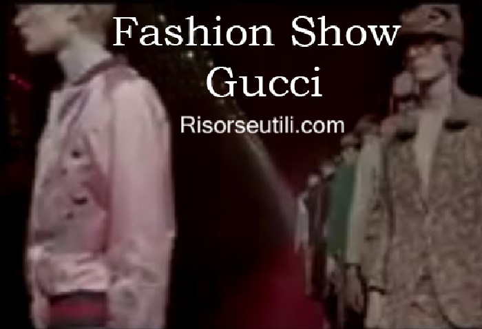 Fashion show Gucci fall winter 2016 2017 menswear