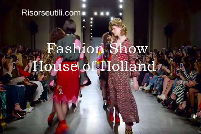 Fashion show House of Holland fall winter 2016 2017 womenswear