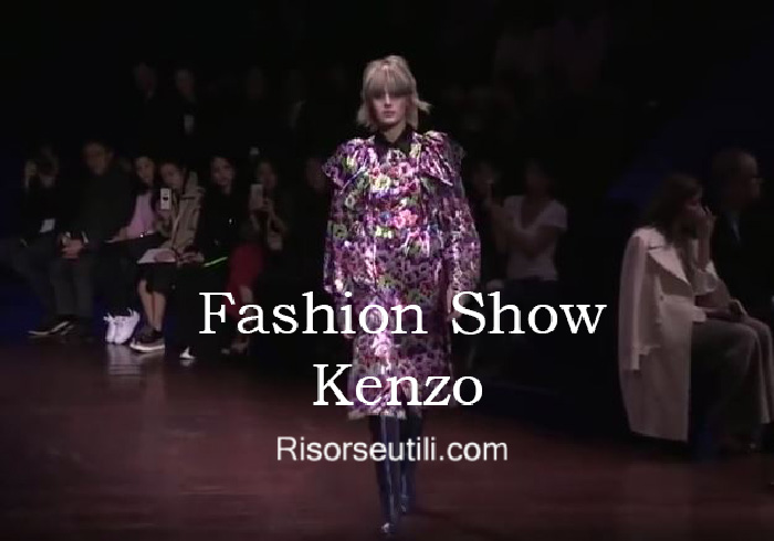 Fashion show Kenzo fall winter 2016 2017 womenswear