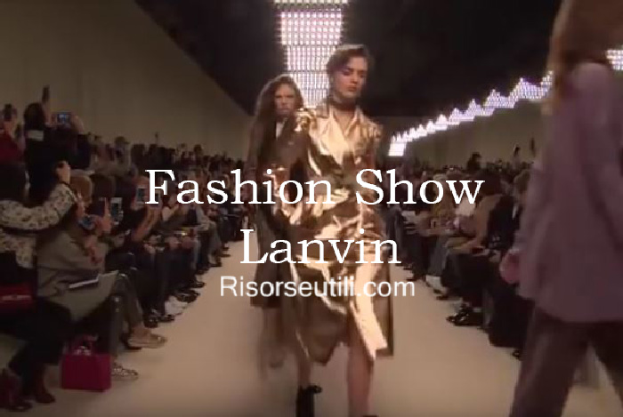 Fashion show Lanvin fall winter 2016 2017 womenswear