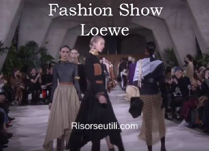 Fashion show Loewe fall winter 2016 2017 womenswear