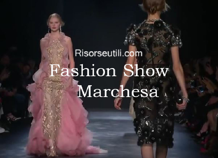 Fashion show Marchesa fall winter 2016 2017 womenswear