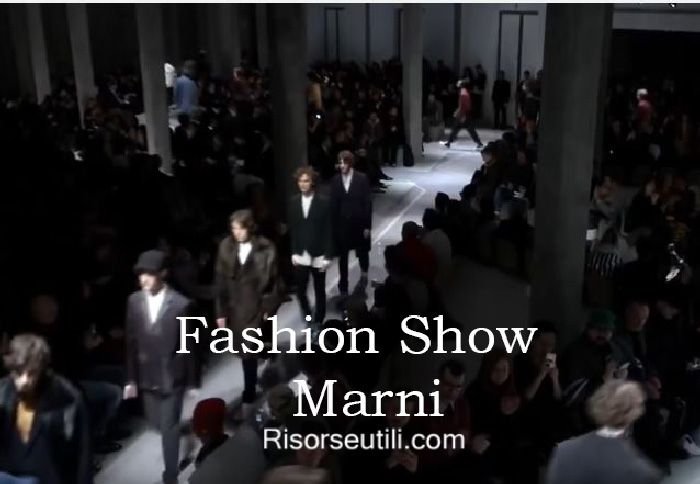 Fashion show Marni fall winter 2016 2017 menswear