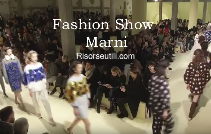 Fashion show Marni fall winter 2016 2017 womenswear