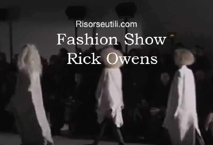 Fashion show Rick Owens fall winter 2016 2017 womenswear