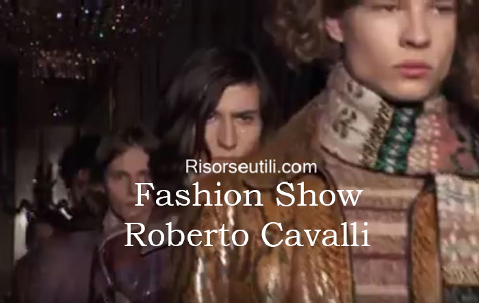 Fashion show Roberto Cavalli fall winter 2016 2017 menswear