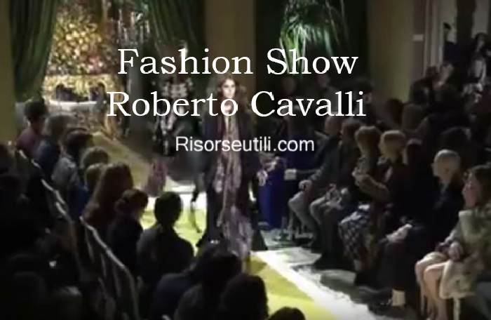 Fashion show Roberto Cavalli fall winter 2016 2017 womenswear