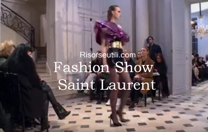 Fashion show Saint Laurent fall winter 2016 2017 womenswear