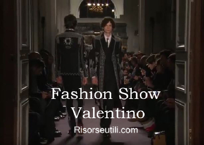 Fashion show Valentino fall winter 2016 2017 menswear