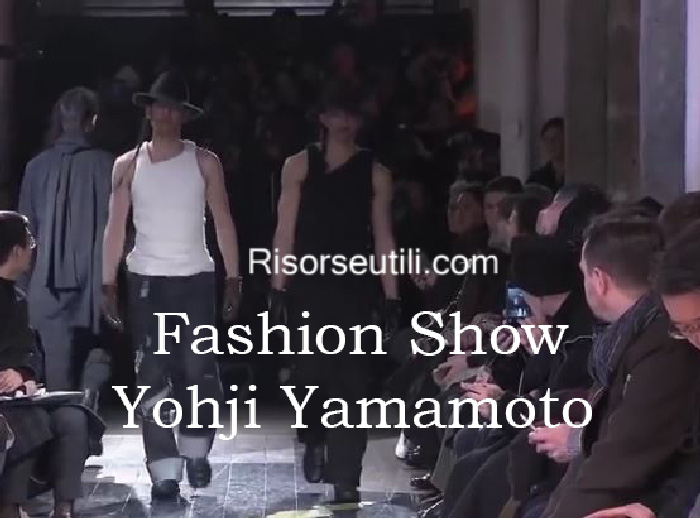 Fashion show Yohji Yamamoto fall winter 2016 2017 menswear