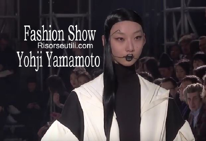 Fashion show Yohji Yamamoto fall winter 2016 2017 womenswear