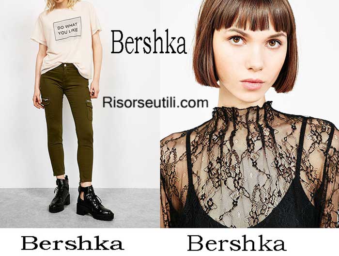 Fashion clothing Bershka fall winter 2016 2017 women