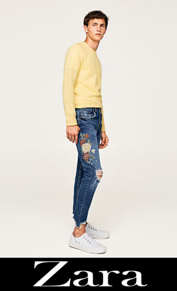 Embroidered jeans Zara fall winter men 1