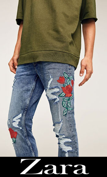 Embroidered jeans Zara fall winter men 6