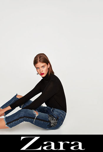 Embroidered jeans Zara fall winter women 6