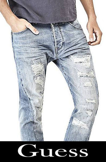 Guess ripped jeans fall winter for men 4