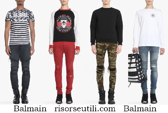 Jeans Balmain 2018 new arrivals denim for men clothing