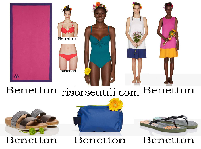 Beachwear Benetton 2018 new arrivals accessories for women