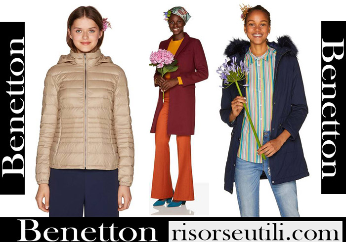 Down Jackets Benetton 2018 2019 Women's New Arrivals Fall Winter