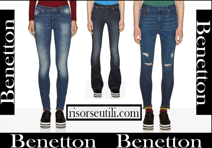 Jeans Benetton 2018 2019 Women's New Arrivals Fall Winter