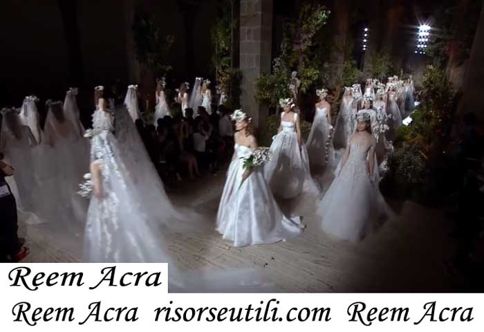 Fashion Show Bridal Reem Acra 2019 Spring Summer