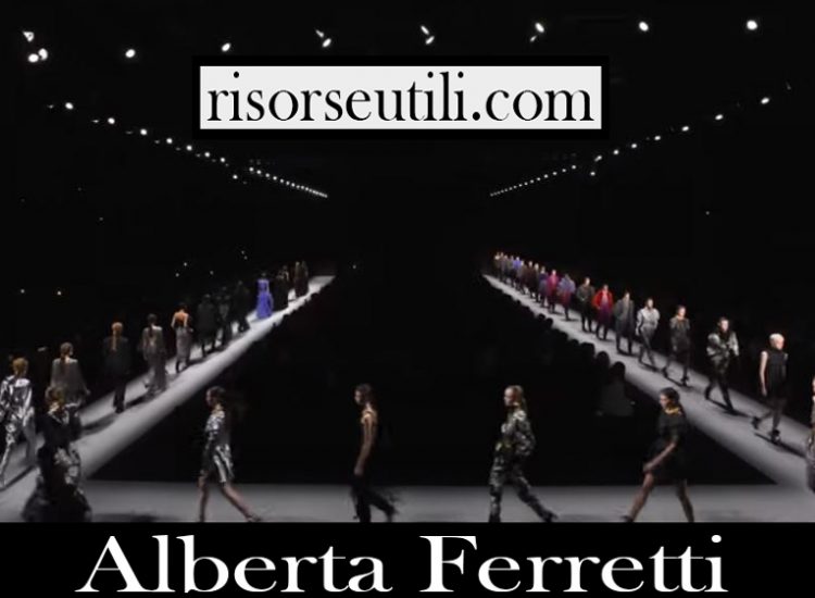 Catwalk Alberta Ferretti fashion show F W 2020 21 women