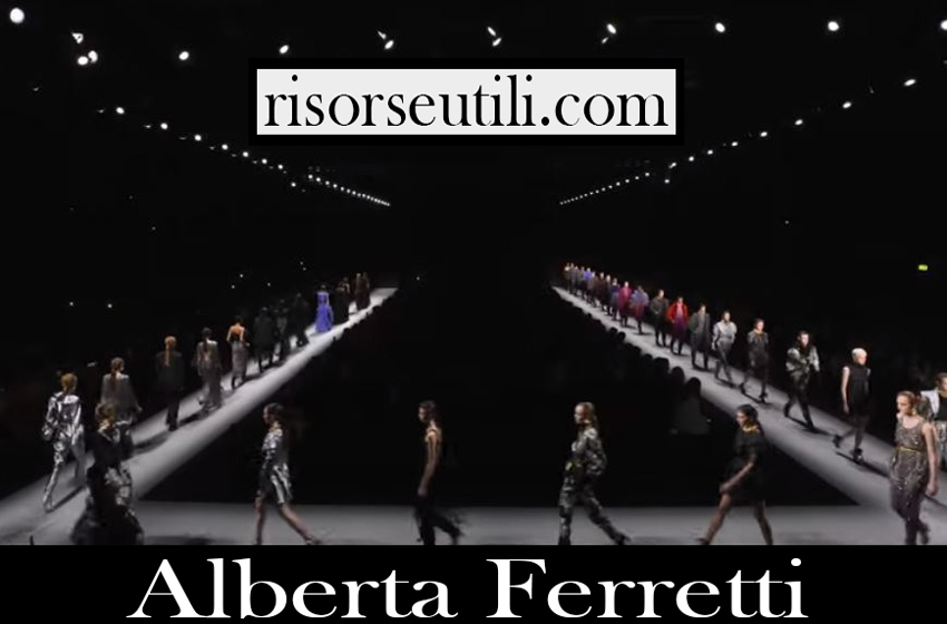Catwalk Alberta Ferretti fashion show F W 2020 21 women