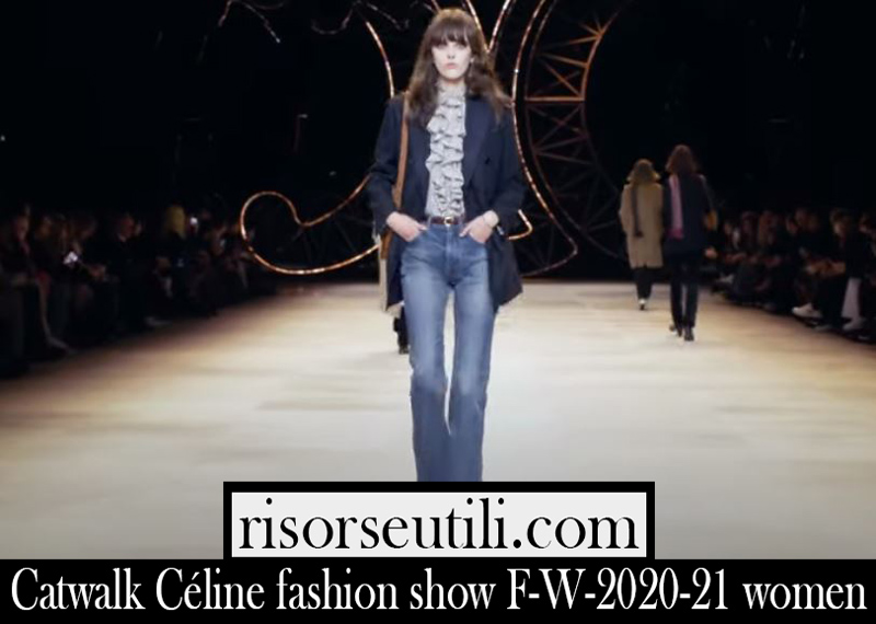 Catwalk Céline fashion show F W 2020 21 women