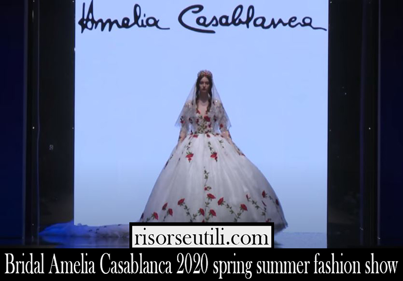 Bridal Amelia Casablanca 2020 spring summer fashion show