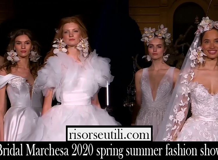 Bridal Marchesa 2020 spring summer fashion show